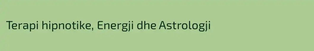 Terapi hipnotike, Energji dhe Astrologji